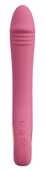 Vibrator USB pentru punct G You2Toys Slim, cu design roz din silicon, 21,4 cm
