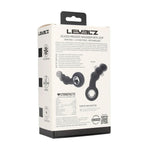 Masaj de prostată cu perle vibratoare Levelz și buclă din silicon, negru, 15 cm