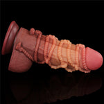 Dildo Lovetoy din silicon cu strat dublu, 24 cm