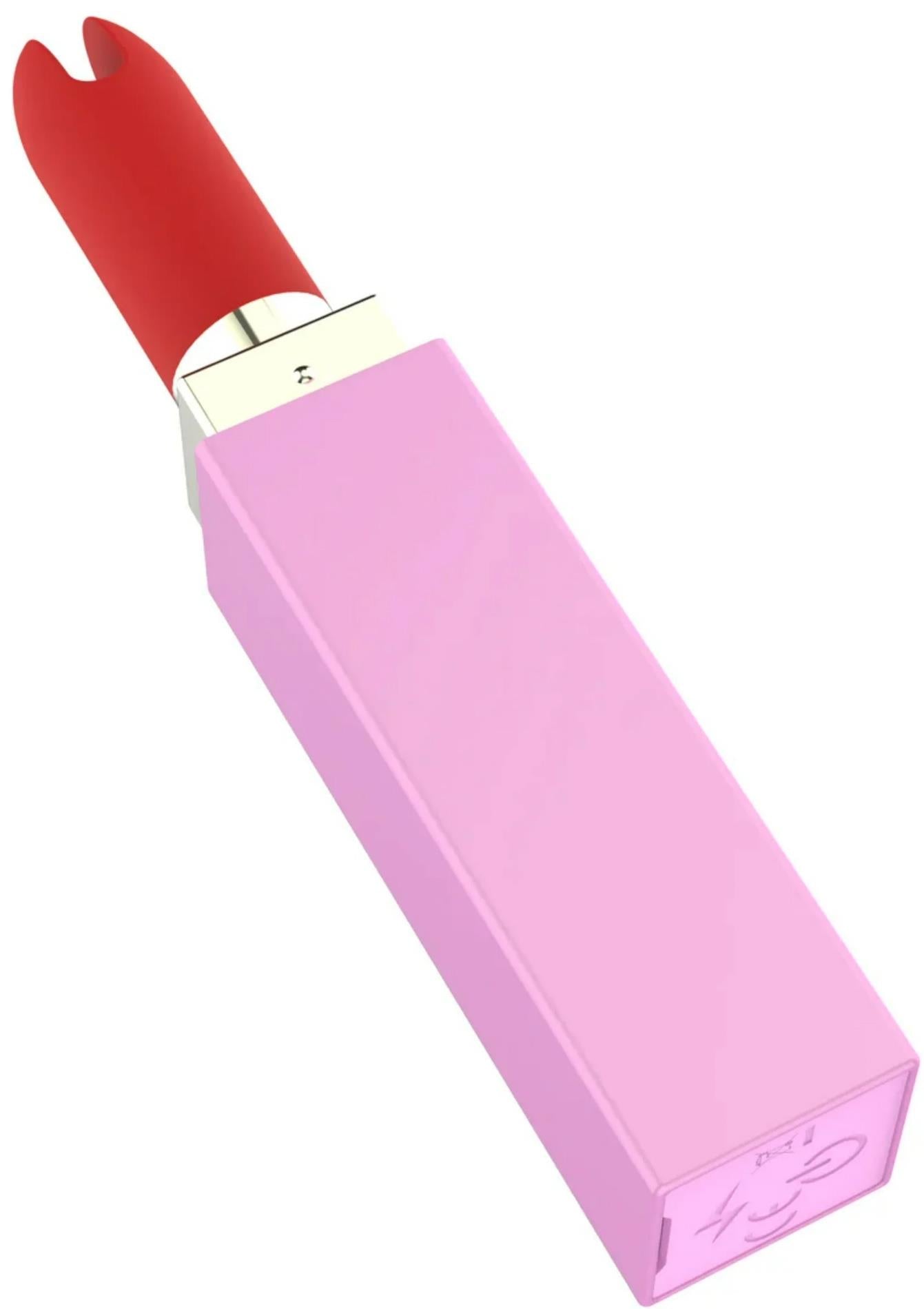 Vibrator Xocoon Sealed With A Kiss cu ruj roz, 11 cm, USB