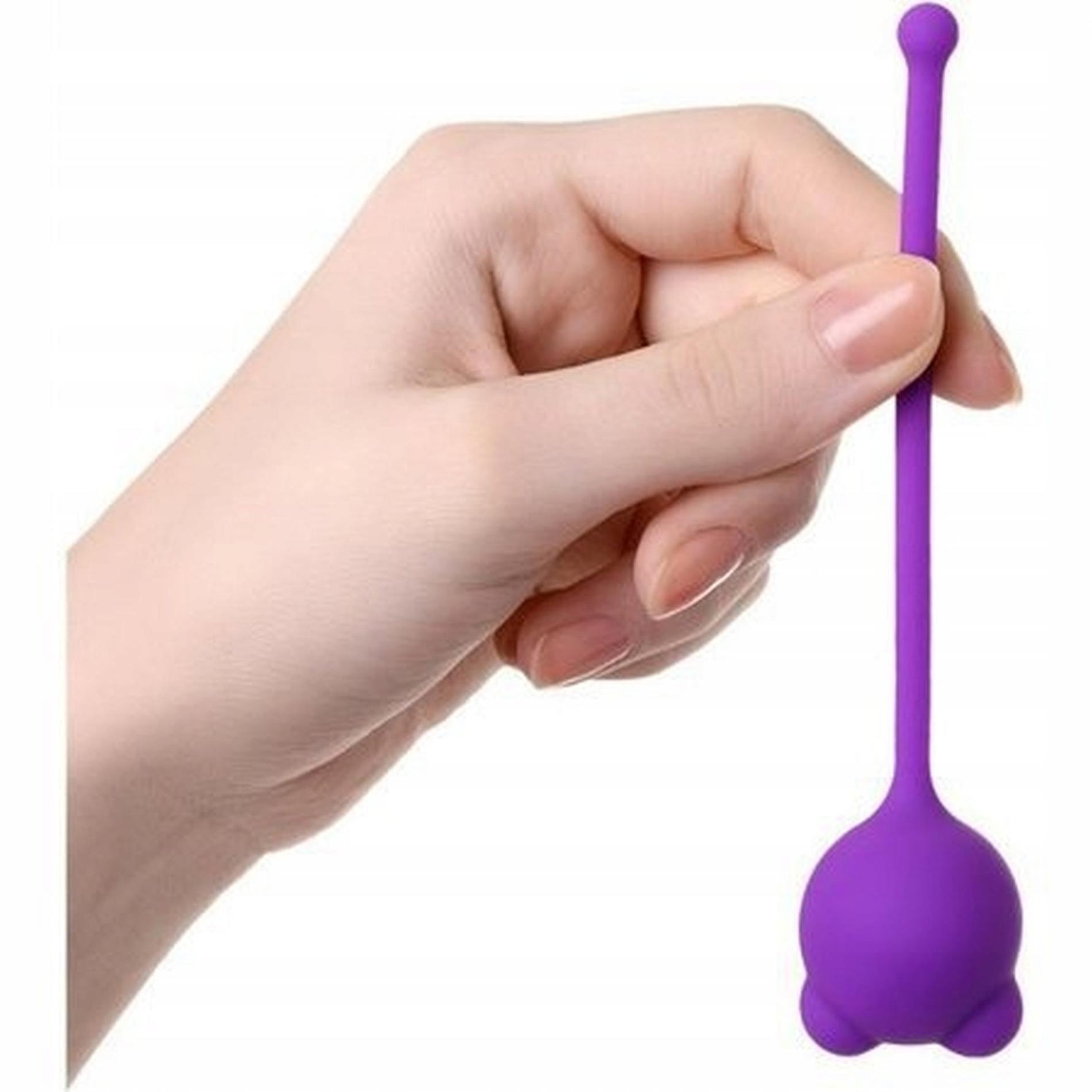 Bile vaginale din silicon AToys violet 12 cm