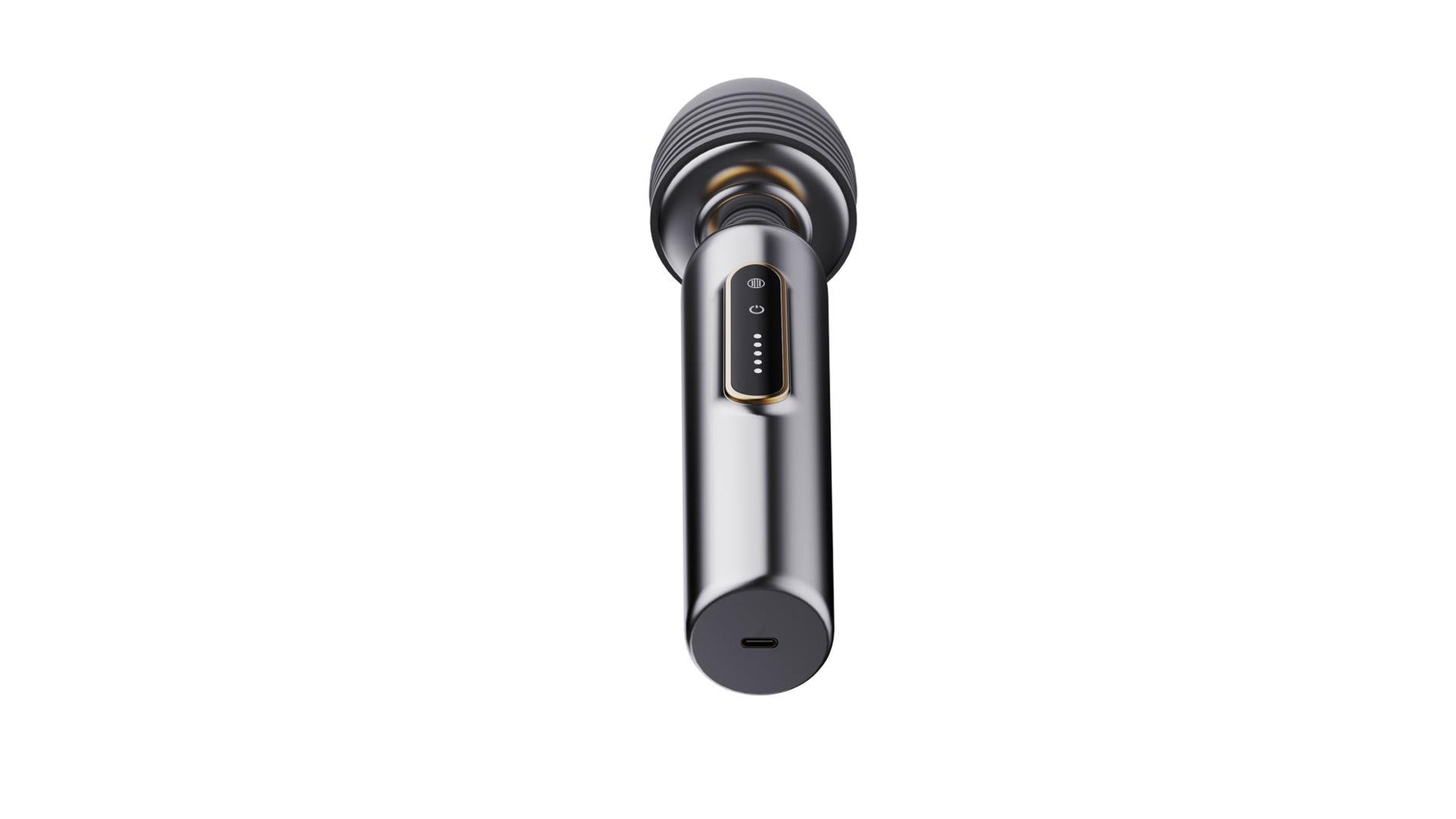 Baghetă de masaj USB din silicon metalic seria B, drăguță, 24 cm