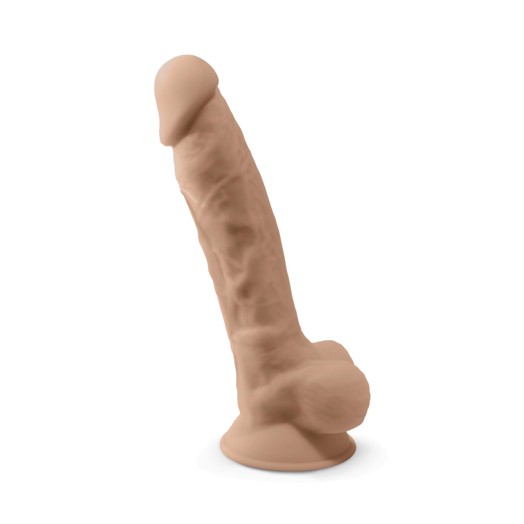 Dildo realist Silexd Model 1 din silicon, culoarea pielii, 20 cm