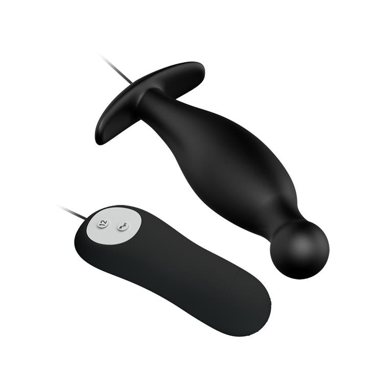 Dop anal vibrant din silicon Pretty Love cu 12 moduri, 11,7 cm