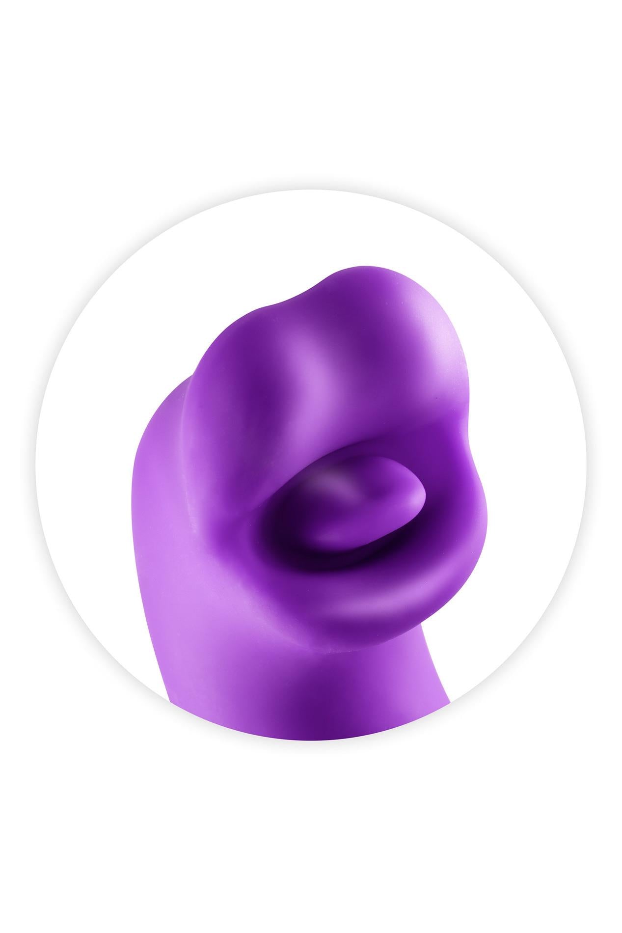 Vibrator Yoba Kissy 3 în 1 Iepuraș Violet USB 17,6 cm