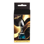 Bijuterii anale argintii MyLove Toys albastru deschis 7 cm