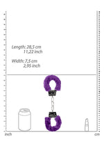 Cătușe din blană Ouch violet pentru începători