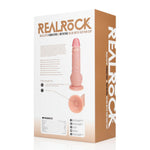 Vibrator rotativ pentru testicule RealRock, realist și cărnos, de 20,5 cm