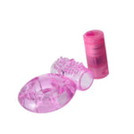 Inel vibrant pentru penis Lovesecret Sensual, roz, TPE