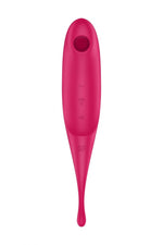 Stimulator clitoridian USB Satisfyer Twirling Pro Roșu