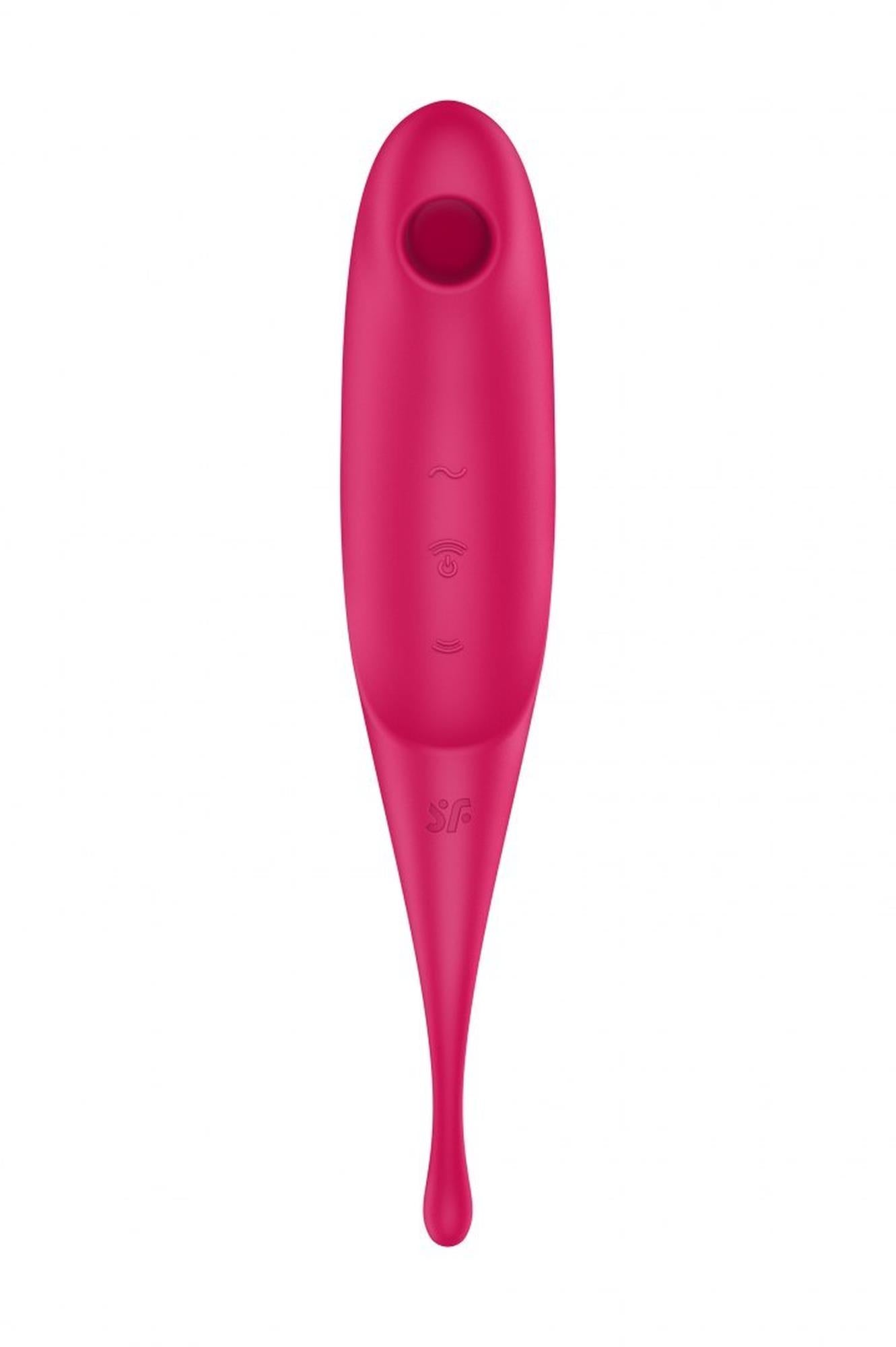 Stimulator clitoridian USB Satisfyer Twirling Pro Roșu