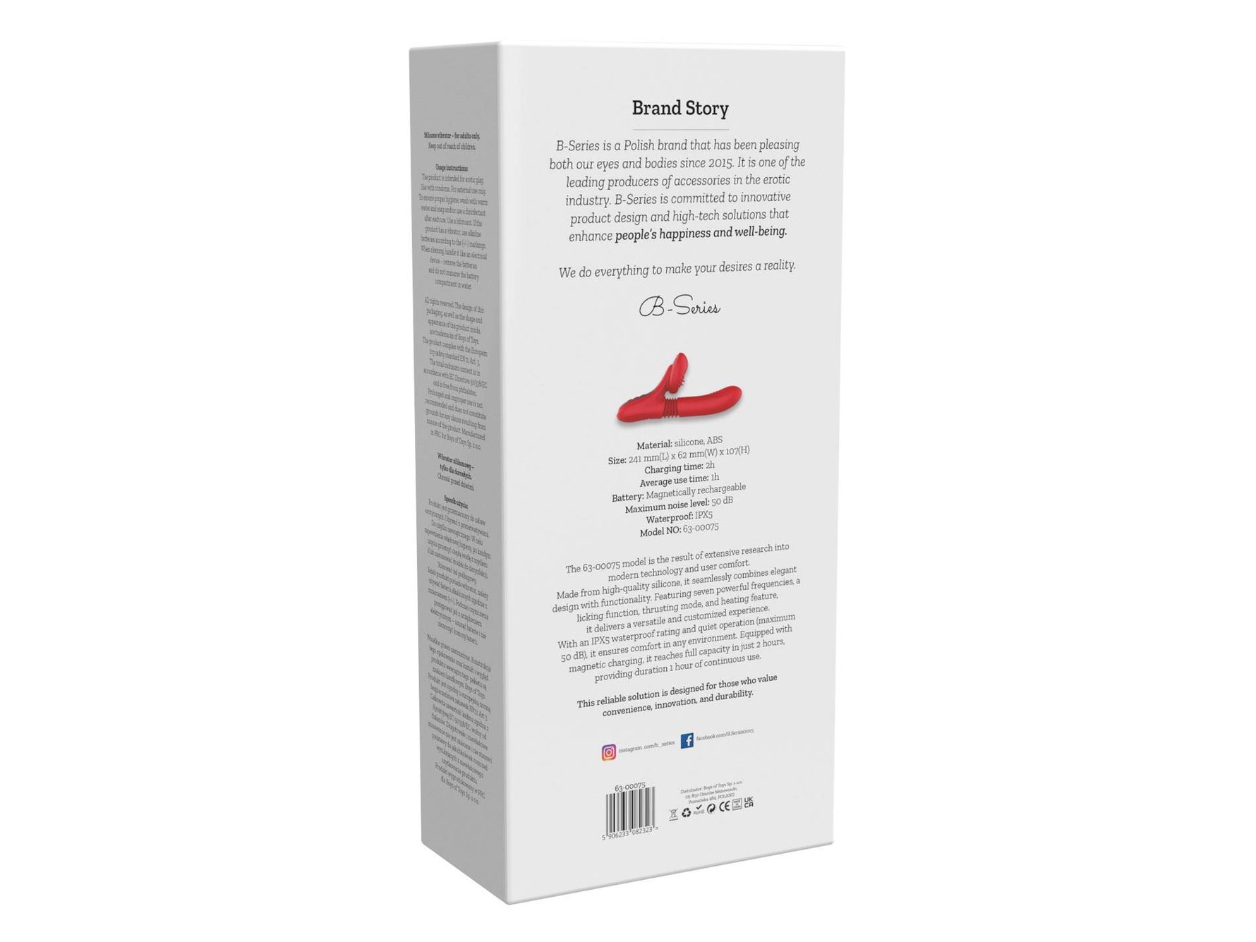 Vibrator din silicon cu 7 moduri – lingere, împingere și încălzire