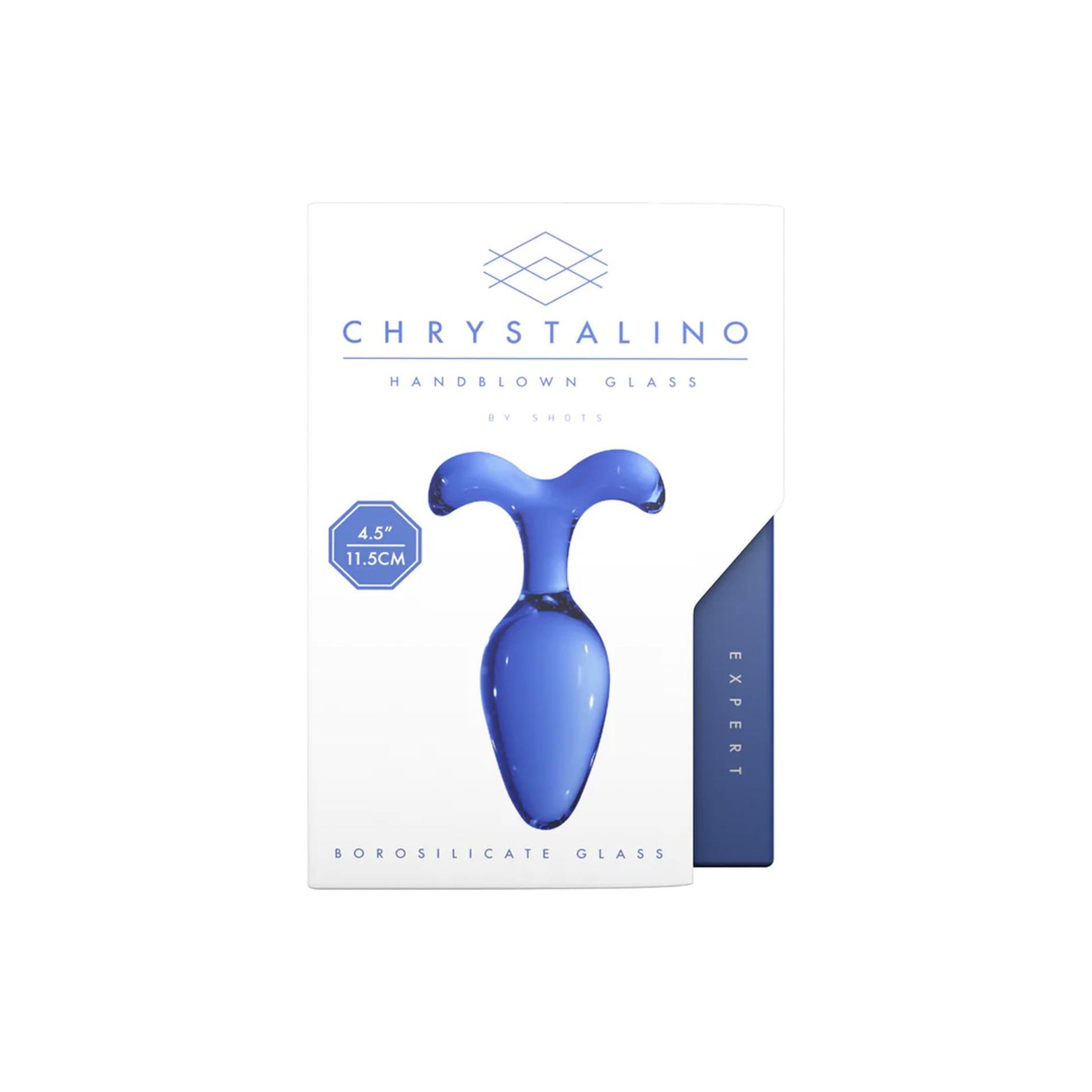 Dop anal din sticlă Chrystalino Expert 11,5 cm