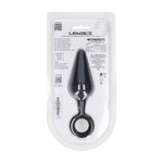 Dop anal din silicon cu buclă Levelz L negru 14 cm