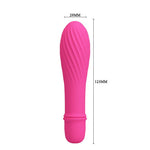 Vibrator Pretty Love Solomon din silicon cu 10 funcții, baterii AAA, 12,3 cm