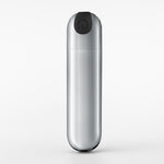 Mini vibrator USB Crushious iMoan argintiu 7,6 cm
