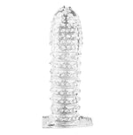 Manșon transparent pentru penis Lovesecret cu proeminențe 12,5 cm