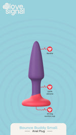 Dop anal mic din silicon Dream Toys Bounce Buddy 9 cm