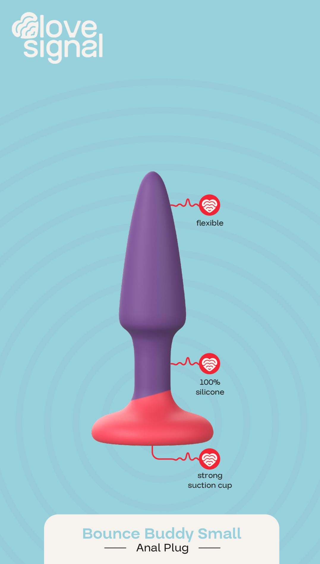 Dop anal mic din silicon Dream Toys Bounce Buddy 9 cm