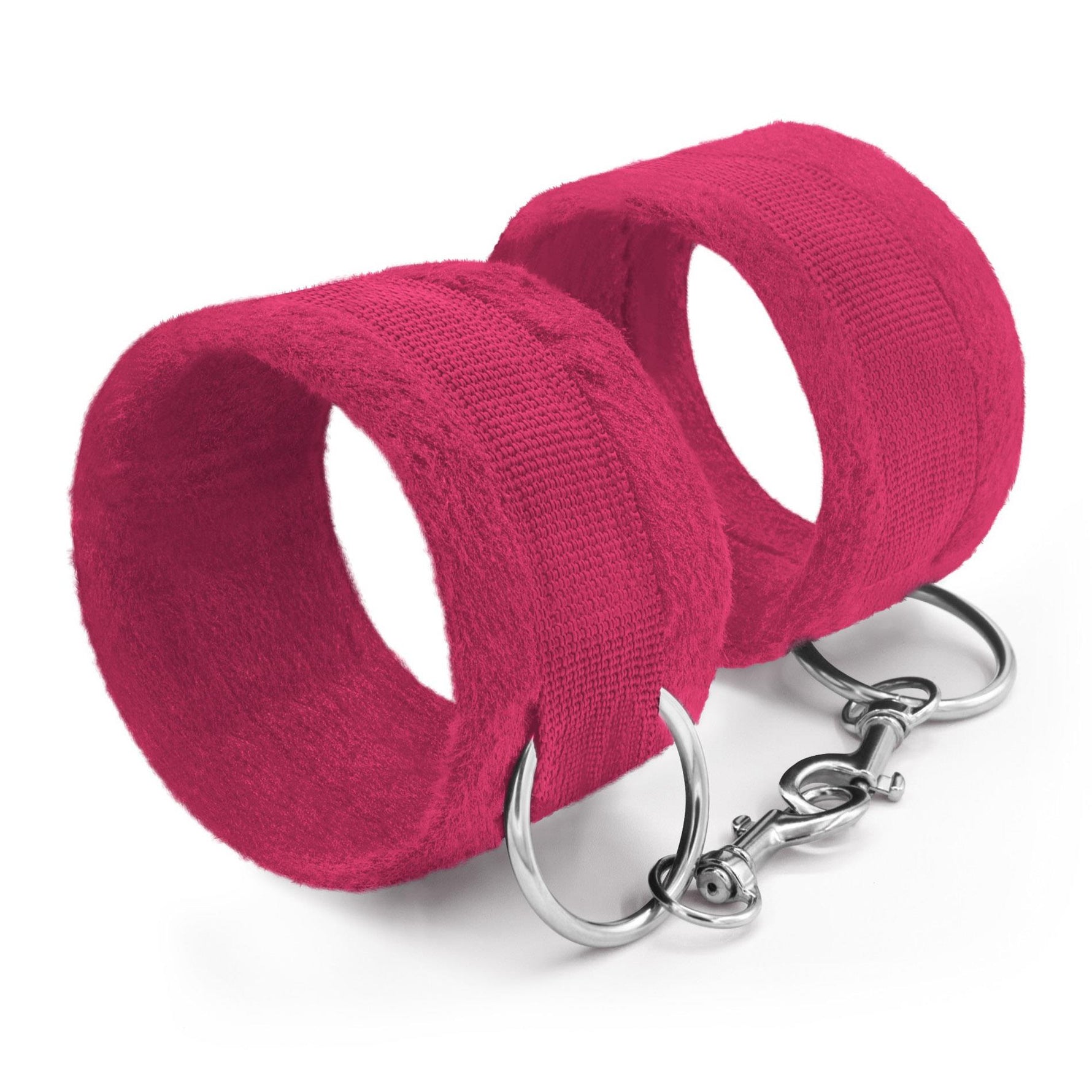Cătușe Crushious cu velcro și lanț, 40 cm, roz