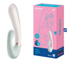 Vibrator Satisfyer Heat Wave pentru punctul G, cu aplicație încălzită, culoare mentă, 20 cm
