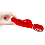 Vibrator Pretty Love Prescott Bunny Roșu cu 7 Funcții