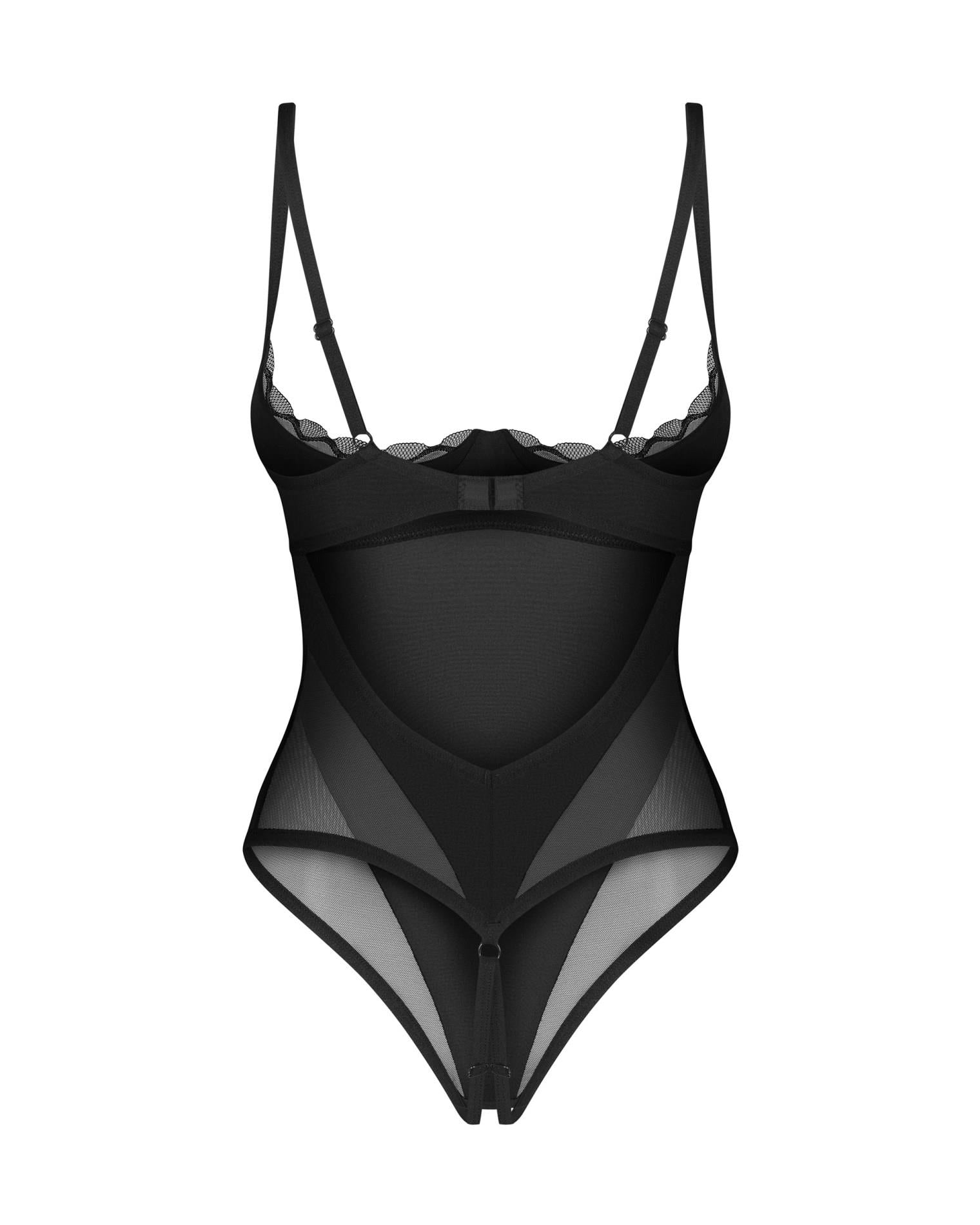 Body deschis Stelisa Obsessive negru S/M
