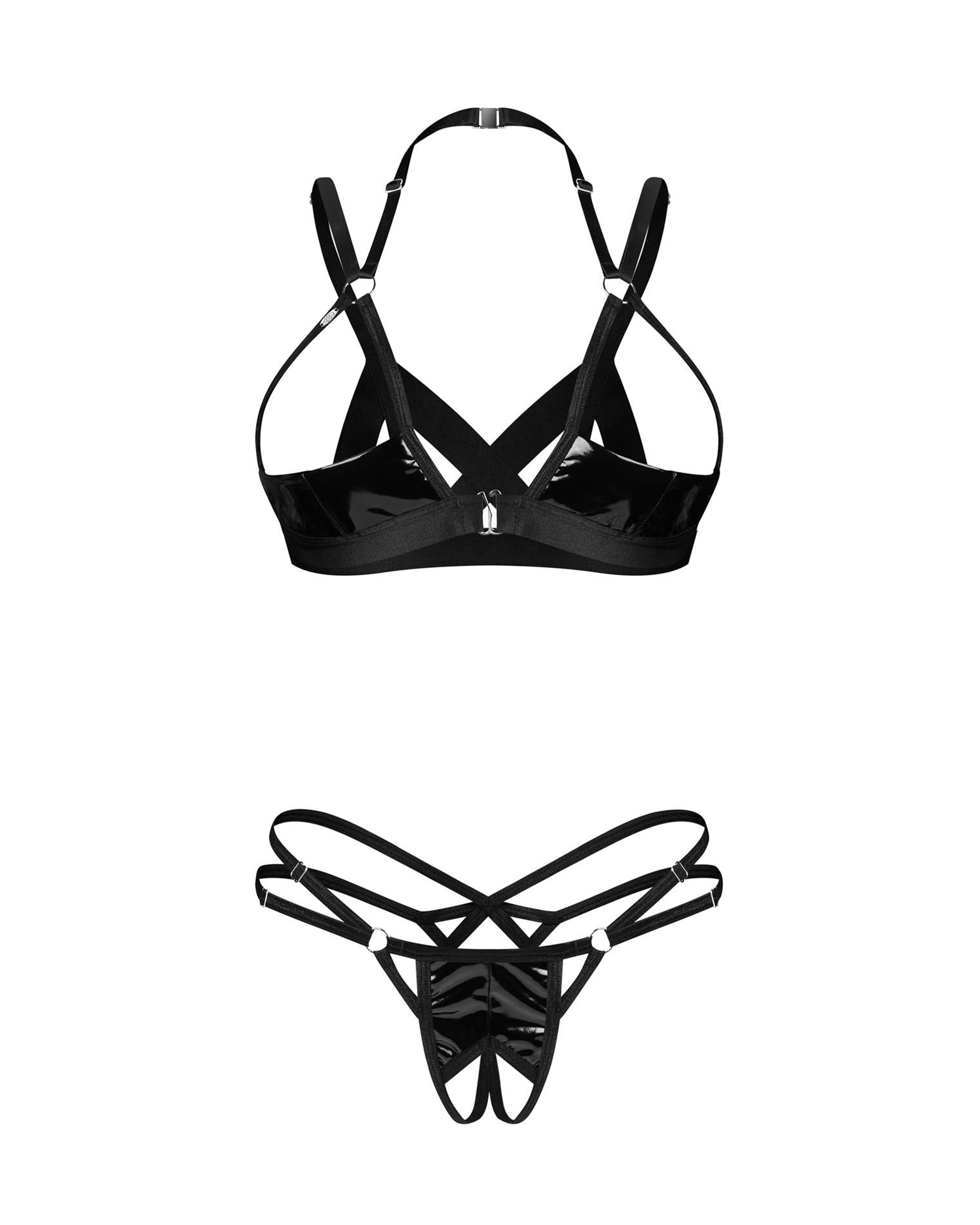 Set lenjerie intimă Keira Lise Obsessive, model S/M, cu deschidere rapidă