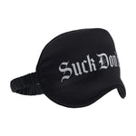 Mască de ochi din satin, Suck Don't Bite Ouch!, neagră