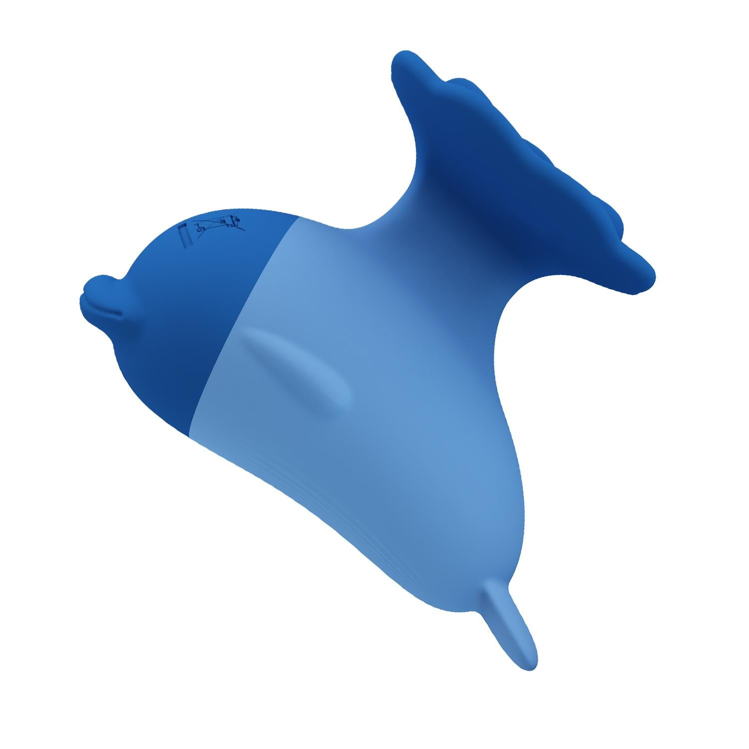 Stimulator clitoridian mini din silicon albastru Pretty Love Dolphin