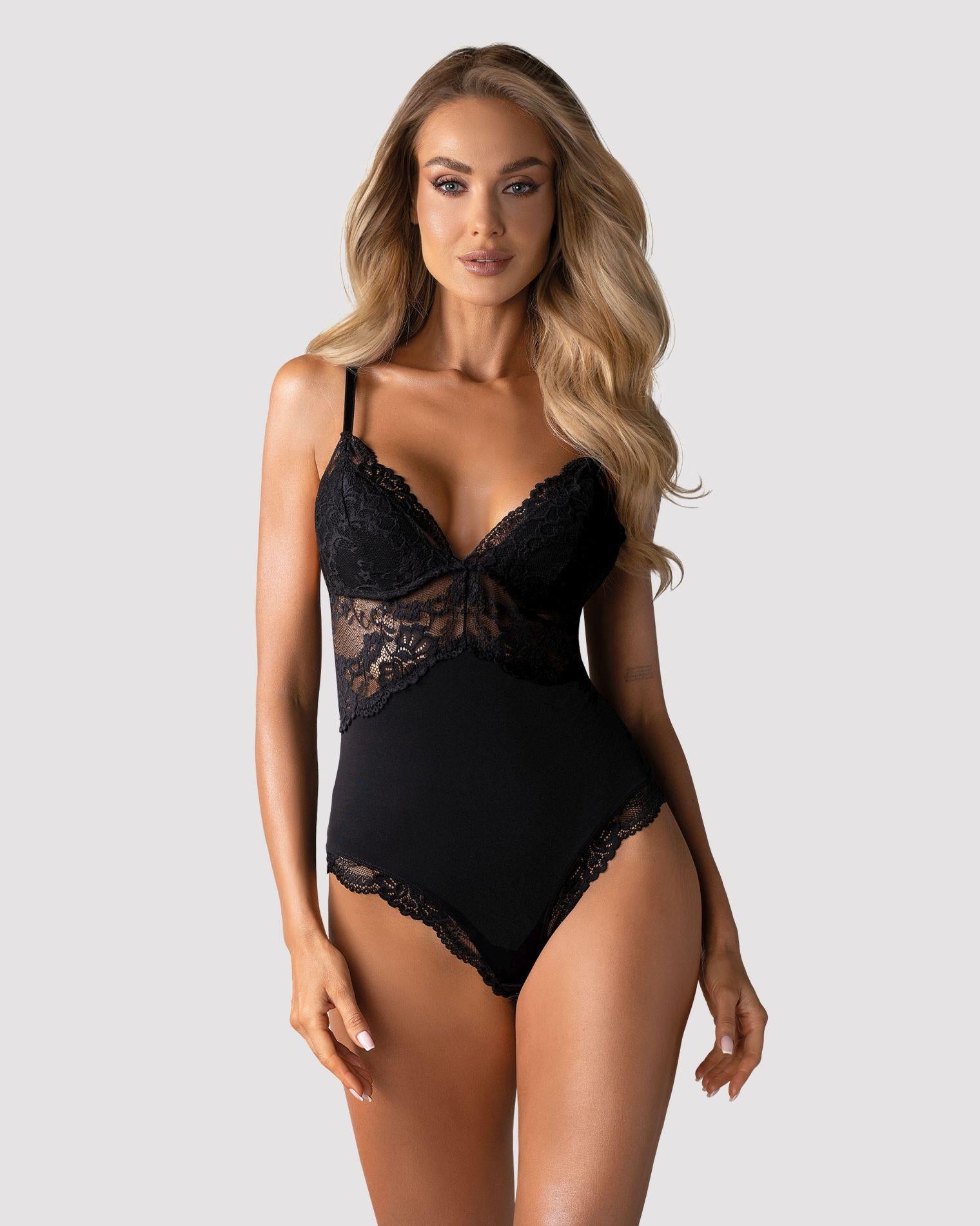 Body Obsessive 810TED1 negru, mărime S/M