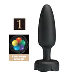 Plug anal vibrant Pretty Love Tarion din silicon cu LED, 10 moduri