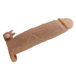 Pretty Love Xerxes Extensor vibrant pentru penis, culoarea pielii, 22 cm