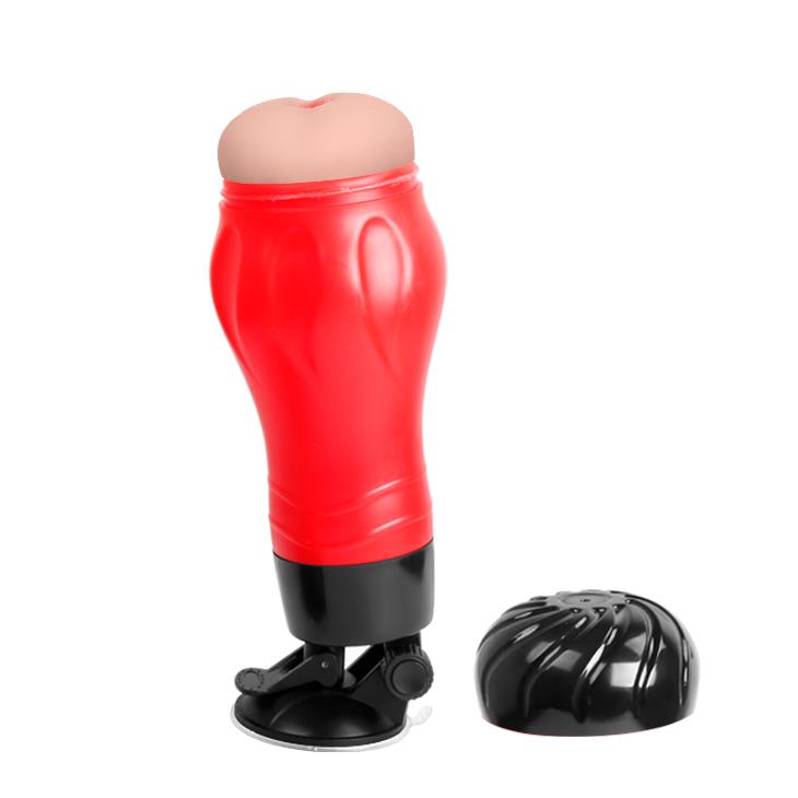 Masturbator anal Crazy Bull Flora, 12 funcții de vibrație, alimentat cu baterii AAA