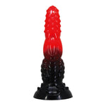 Dildo ondulat din silicon Power Monsters Fire Dragon 24,5 cm