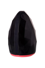 Masturbator Erotist Magma încălzit din silicon negru reîncărcabil 12 cm