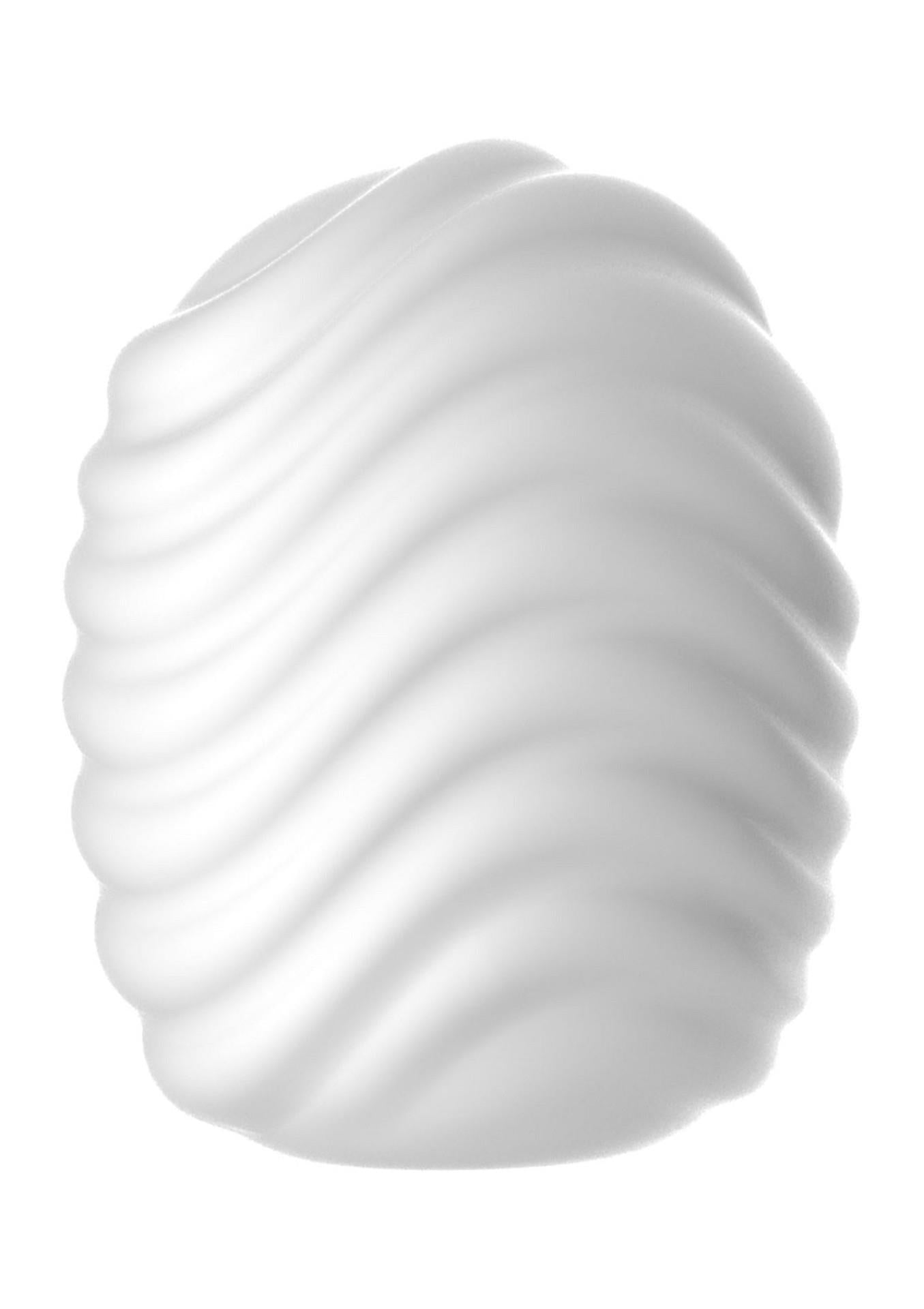Masturbator mini ToyJoy HERO Wave, alb, TPE
