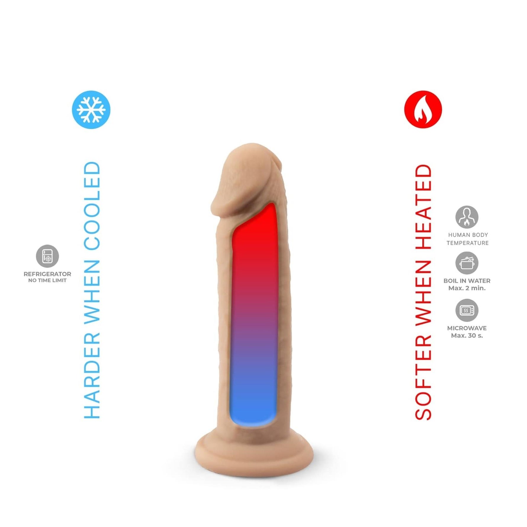 Dildo realist Real Skin Model 2 Silexd 15 cm culoarea pielii