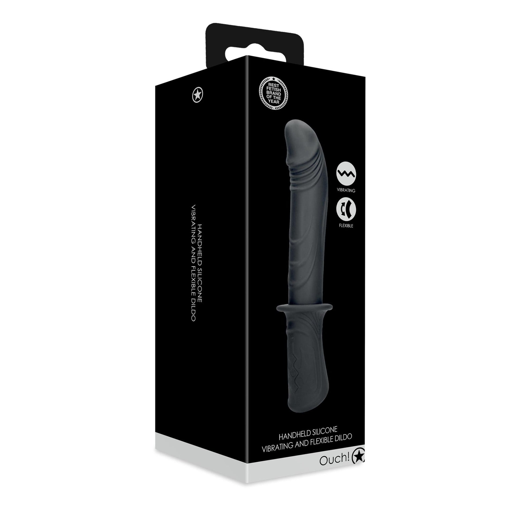 Vibrator pentru punctul G Ouch, portabil, din silicon, negru, USB
