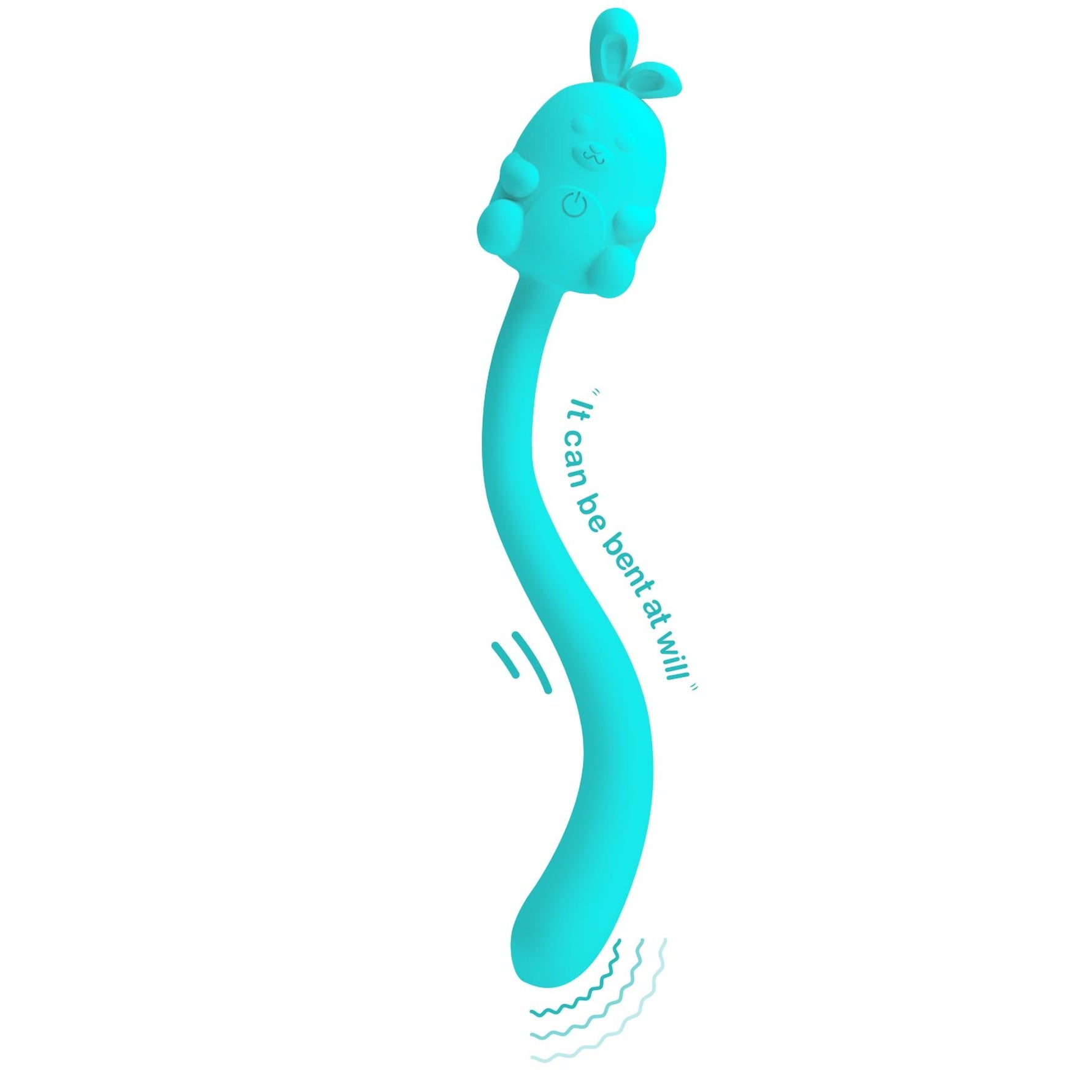 Stimulator clitoridian din silicon cu 7 vibrații, cu design drăguț și iepuraș Pretty Love, USB