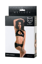 Set Wetlook Brianna Negru Lucios L