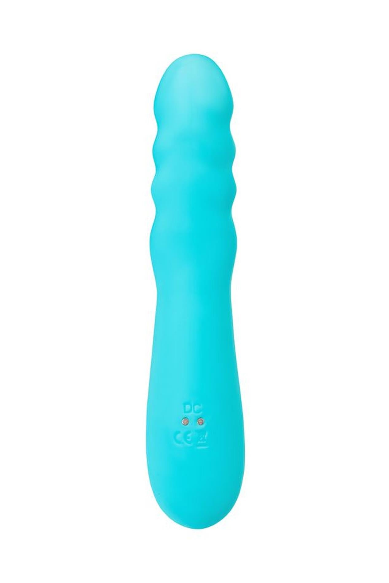 Vibrator rotativ tip iepuraș JOS MERRY SWI silicon albastru 20,7 cm USB