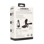 Inel pentru penis Levelz cu triplu motor din silicon, negru