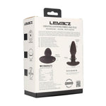 Plug anal rotativ vibrant Levelz, cu nervuri, silicon, negru, 12,5 cm
