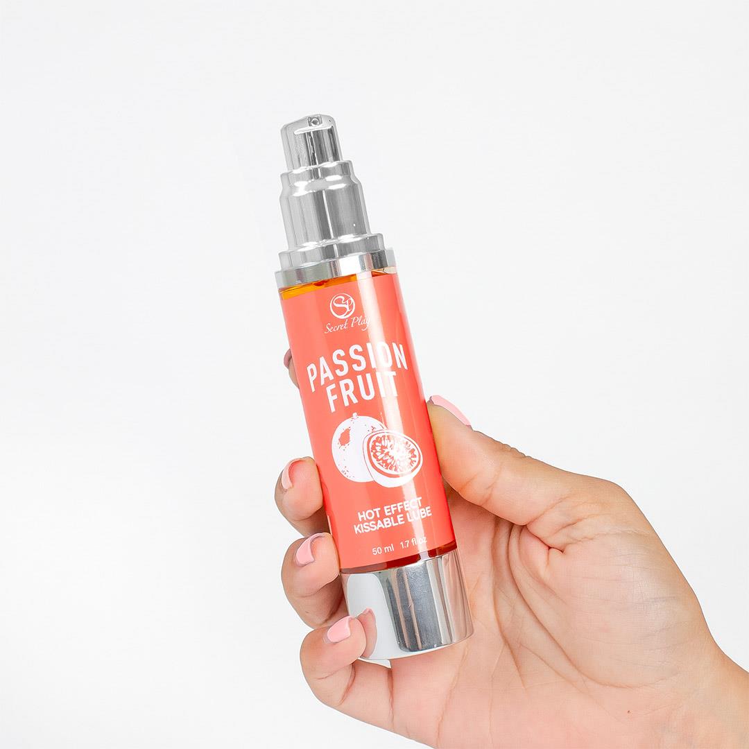 Lubrifiant încălzitor cu aromă de fructul pasiunii Secret Play 50 ml