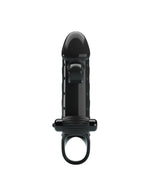 Extensor vibrant pentru penis Romance, negru, realist