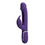 Vibrator Pretty Love Kampas cu model iepuraș violet, cu 7 funcții