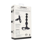 Dop anal vibrant din silicon Levelz, negru, 20 cm