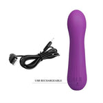 Vibrator pentru punctul G Pretty Love Faun din silicon moale, violet