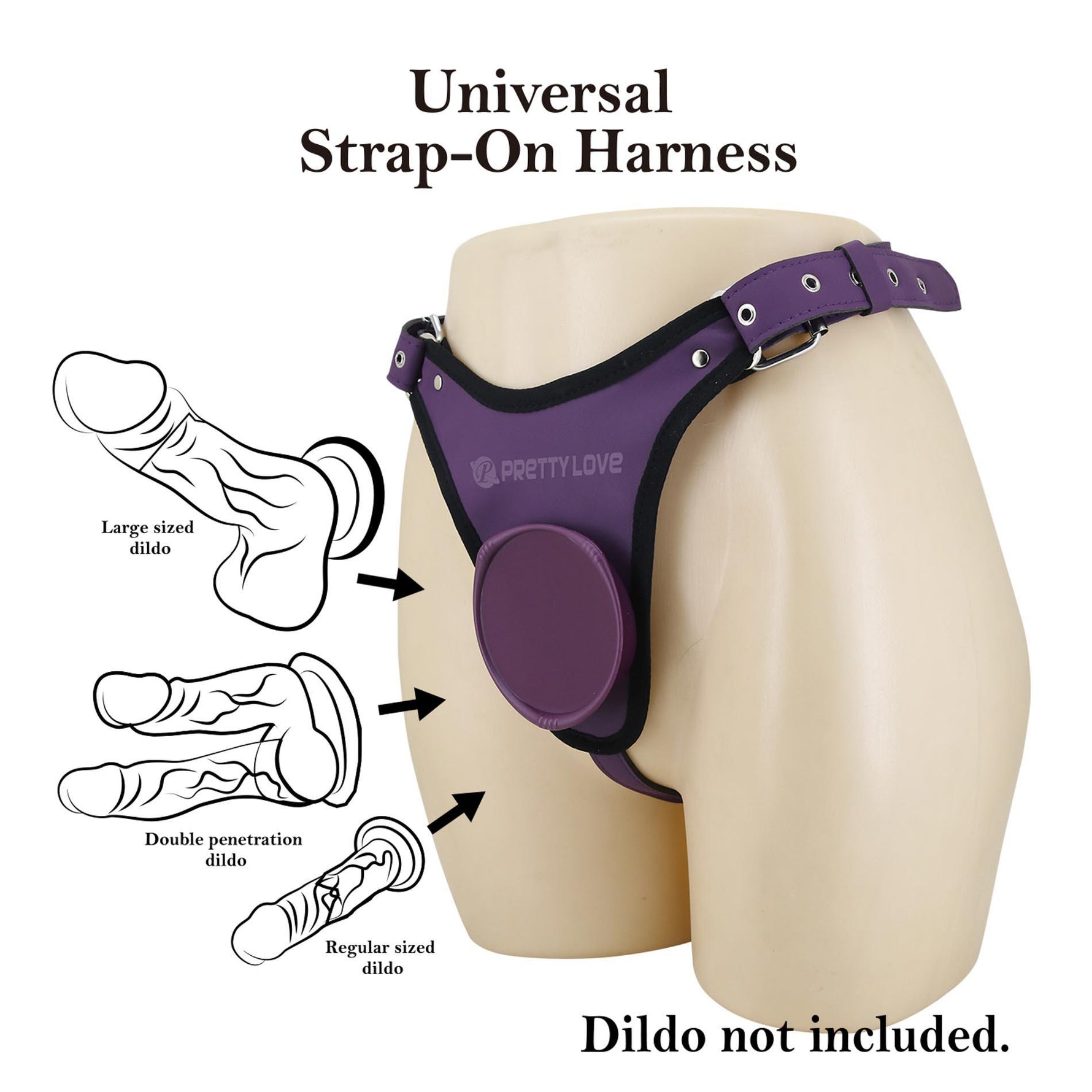Chiloți Pretty Love Caldric III Universal Purple Harness